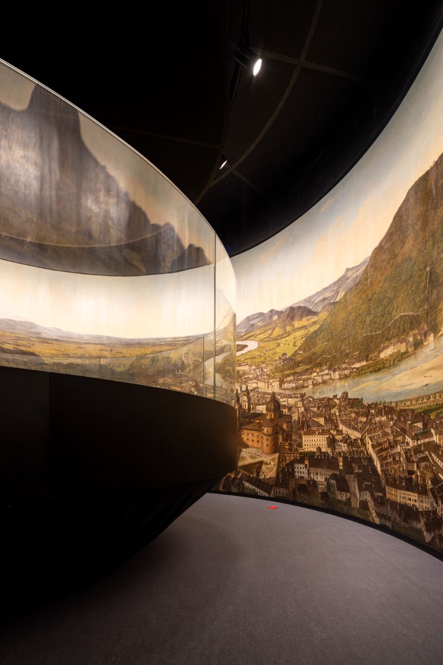 Sattlers Salzburg-Panorama in der Rotunde der Orangerie