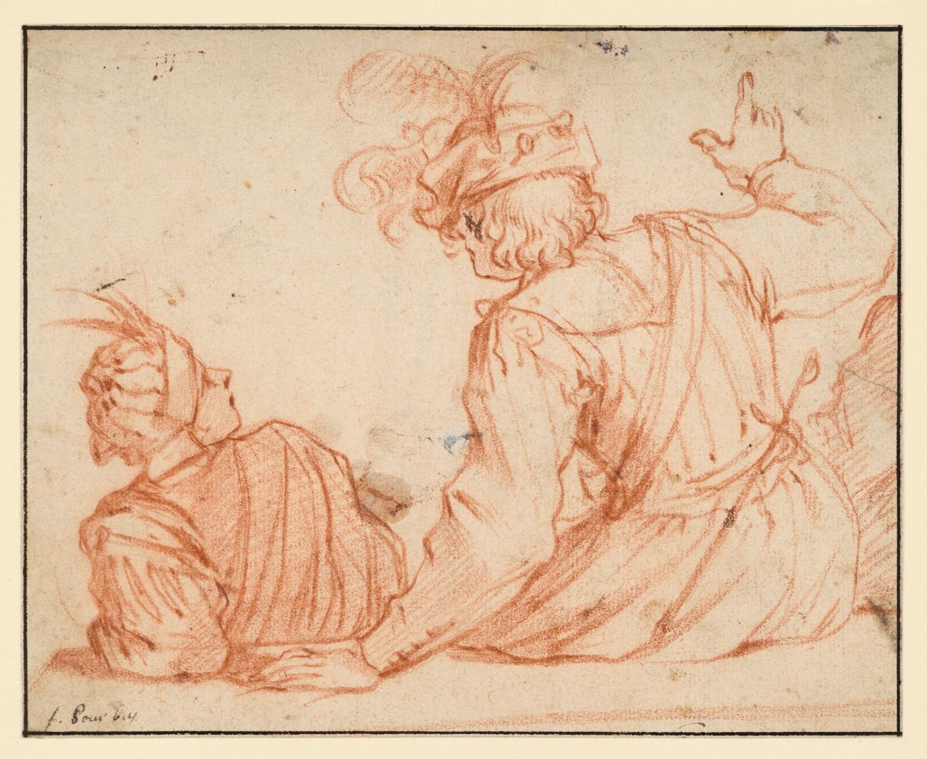 Rombouts — Zwei sitzende Soldaten